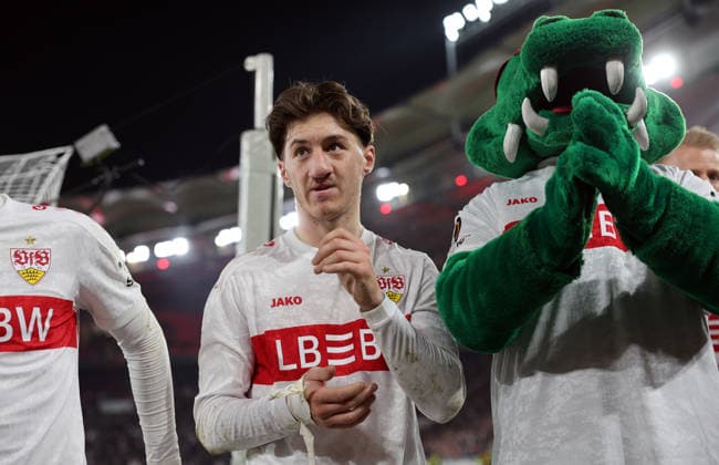 12 03 26 VfB Stuttgart FC Porto Germany, Stuttgart, 12 03 2026, Football, UEFA Europa League, Round of 16, VfB Stuttgart FC Porto Angelo Stiller VfB Stuttgart