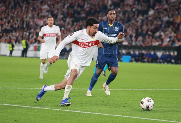 12 03 26 VfB Stuttgart FC Porto Germany, Stuttgart, 12 03 2026, Football, UEFA Europa League, Round of 16, VfB Stuttgart FC Porto Tiago Thomas VFB