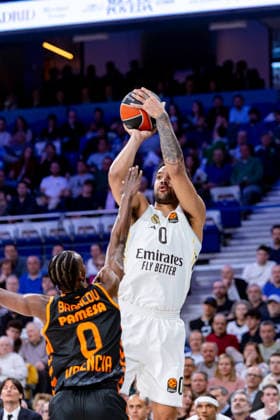 ESP Real Madrid v Valencia Basket Euroleague Trey Lyles of Real Madrid during the Euroleague match, between Real Madrid and Valencia Basket played at Movistar Arena Stadium on March 12, 2026 in Madrid Spain Madrid Spain Basketball Copyright: xAlbaxPachecox xAgenciaxLOFx