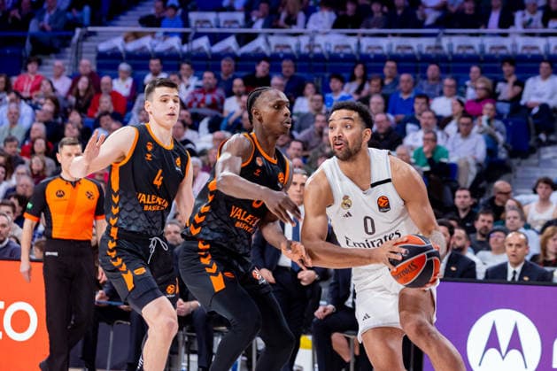 ESP Real Madrid v Valencia Basket Euroleague Trey Lyles of Real Madrid during the Euroleague match, between Real Madrid and Valencia Basket played at Movistar Arena Stadium on March 12, 2026 in Madrid Spain Madrid Spain Basketball Copyright: xAlbaxPachecox xAgenciaxLOFx