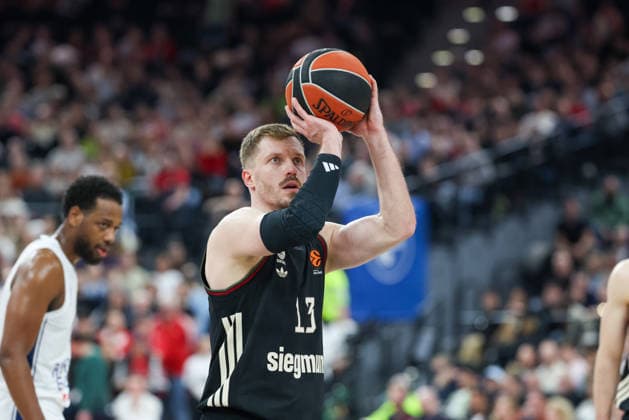Andreas Obst FC Bayern Basketball, 13 , GER, FC Bayern Basketball vs Anadolu Efes Istanbul, Basketball, Euroleague, 31 Matchday, Season 2025 2026, 12 03 2026, GER, FC Bayern Basketball vs Anadolu Efes Istanbul, Basketball, Euroleague, 31 Matchday, Season 2025 2026, 12 03 2026 Munich Copyright: xEibner-Pressefoto JennixMaulx EP_JML