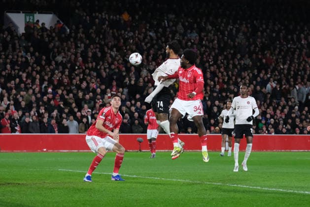 Junior Brumado of FC Midtjylland seen in action during the UEFA Europa league football match between Nottingham Forest and FC Midtjylland at City Ground in Nottingham. Copyright: xPaulxBonserx xSportsxPressxPhotox Sportspressphoto_SPR108524
