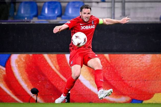 KRC Genk v Freiburg - UEFA Europa League GENK, BELGIUM - MARCH 12 : Christian Gunter defender of Freiburg during the UEFA Europa League 2025 26 round of 16 match first leg between KRC Genk and Freiburg on March 12, 2026 in Genk, Belgium, 12 03 2026  Copyright: xTomasxSiskx