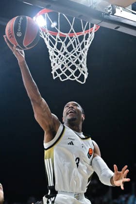 BASKET : Paris Basket vs ASVEL - Euroleague - 12 03 2026 SHAQUILLE HARRISON of ASVEL during the Euroleague match between Paris Basketball and LDLC ASVEL Villeurbanne at Adidas Arena on March 12, 2026 in Paris, France. ( Photo by Federico Pestellini PSNewz ) - ParisFrance  Copyright: xFedericoxPestellinix