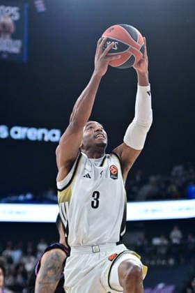 BASKET : Paris Basket vs ASVEL - Euroleague - 12 03 2026 SHAQUILLE HARRISON of ASVEL during the Euroleague match between Paris Basketball and LDLC ASVEL Villeurbanne at Adidas Arena on March 12, 2026 in Paris, France. ( Photo by Federico Pestellini PSNewz ) - ParisFrance  Copyright: xFedericoxPestellinix