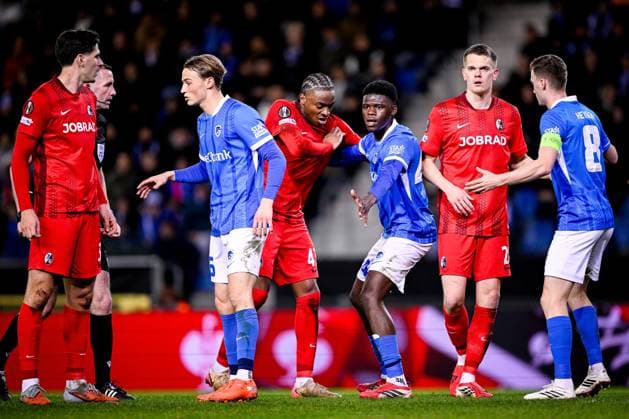 KRC Genk v Freiburg - UEFA Europa League GENK, BELGIUM - MARCH 12 : General view during the UEFA Europa League 2025 26 round of 16 match first leg between KRC Genk and Freiburg on March 12, 2026 in Genk, Belgium, 12 03 2026  Copyright: xTomasxSiskx