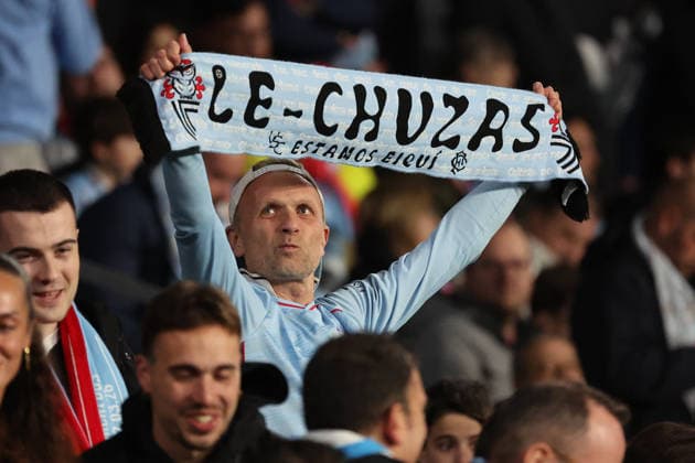 ESP: Real Celta v Olympique Lyonnais, EuropaLeague, 12 March 2026 Fans Of Celta in action during the UEFA Europe League KO poff, 2st leg between eal Club Celta de Vigo and Olympique Lyonnais at Stadium Municipal ABANCA Balaidos on March 12,2026 in Vigo (Spain) (Photo by Luis de la Mata SportPix Sipa USA Vigo Stadium Municipal Balaidos ABANC Galicia Spain Copyright: xLuisxdexlaxMatax xsportPix.org.ux