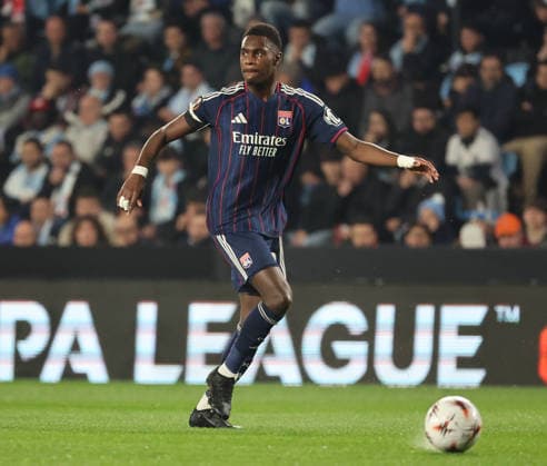 ESP: Real Celta v Olympique Lyonnais, EuropaLeague, 12 March 2026 Kango of Lyon in action during the UEFA Europe League KO poff, 2st leg between Real Club Celta de Vigo and Olympique Lyonnais at Stadium Municipal ABANCA Balaidos on March 12,2026 in Vigo (Spain) (Photo by Luis de la Mata SportPix Sipa USA Vigo Stadium Municipal Balaidos ABANC Galicia Spain Copyright: xLuisxdexlaxMatax xsportPix.org.ux