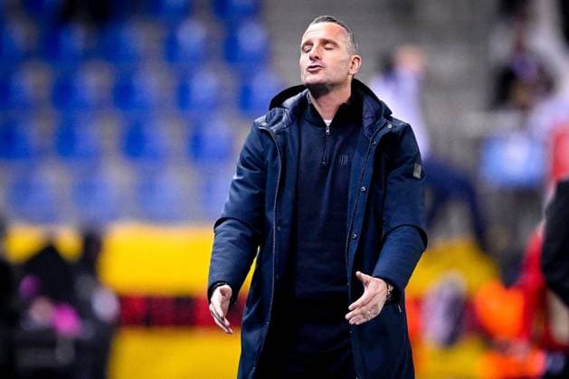 KRC Genk v Freiburg - UEFA Europa League GENK, BELGIUM - MARCH 12 : Hayen Nicky head coach of KRC Genk during the UEFA Europa League 2025 26 round of 16 match first leg between KRC Genk and Freiburg on March 12, 2026 in Genk, Belgium, 12 03 2026  Copyright: xTomasxSiskx