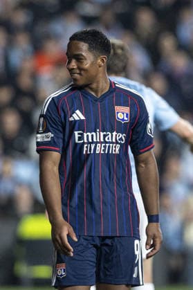 Endrick 9 of Olympique Lyonnais looks on during the UEFA Europa League match between RC Celta de Vigo vs Olympique Lyonnais at Estadio de Balaidos on March 12nd,2026 (Photo by Joao Bravo Sports Press Photo) Copyright: xJoaoxBravo SportsxPressxPhotox Sportspressphoto_SPR108551