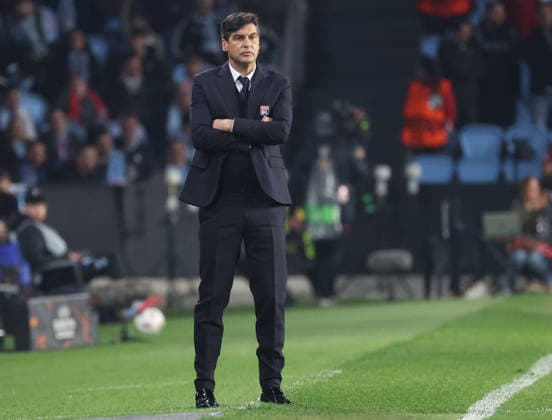 ESP: Real Celta v Olympique Lyonnais, EuropaLeague, 12 March 2026 Paulo Fonseca head coach of Olympique Lyonnais n action during the UEFA Europe League KO poff, 2st leg between Real Club Celta de Vigo and Olympique Lyonnais at Stadium Municipal ABANCA Balaidos on March 12,2026 in Vigo (Spain) (Photo by Luis de la Mata SportPix Sipa USA Vigo Stadium Municipal Balaidos ABANC Galicia Spain Copyright: xLuisxdexlaxMatax xsportPix.org.ux