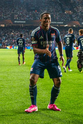 9 Endrick, UEFA EUROPE LEAGUE Round 16 Eight Finals First Leg match between RC CELTA VS OLYMPIQUE DE LYON at VIGO Stadium ABANCA BALAIDOS Spain celebration 12 march 2026 Copyright: xLuisxLorenzox