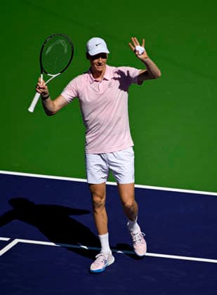 Tennis 2026: BNP Paribas Open MAR 12 March 12, 2026 Jannik Sinner (ITA) celebrates defeating Learner Tien during their quarterfinals match at the BNP Paribas Open held at the Indian Wells Tennis Garden in Indian Wells, California. California. Mandatory Photo Credit : Charles Baus CSM (Credit Image: Â Charles Baus Cal Media) Indian Wells Ca United States of America EDITORIAL USE ONLY Copyright: xx ZUMA-20260312_zma_c04_143.jpg CharlesxBausx csmphotothree479747