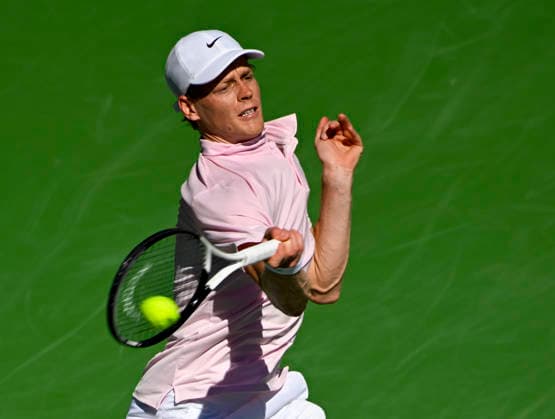 Tennis 2026: BNP Paribas Open MAR 12 March 12, 2026 Jannik Sinner (ITA) returns a shot against Learner Tien during their quarterfinals match at the BNP Paribas Open held at the Indian Wells Tennis Garden in Indian Wells, California. California. Mandatory Photo Credit : Charles Baus CSM (Credit Image: Â Charles Baus Cal Media) Indian Wells Ca United States of America EDITORIAL USE ONLY Copyright: xx ZUMA-20260312_zma_c04_142.jpg CharlesxBausx csmphotothree479749