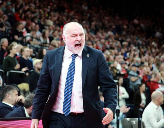 headcoach Pablo LASO Istanbul , Basketball, Euro League 2025 26, FC Bayern München Basketball vs Anadolu Efes Istanbul, 12 03 26 06 02 25, SAP Garden, Munich, Copyright: WolfgangxFehrmann