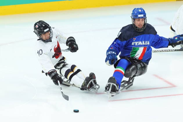 Itsuki Ito (JPN), MARCH 12, 2026 - Para Ice hockey, Eishockey : Classification match 5-8th between Italy - Japan during the Milano Cortina 2026 Paralympic Winter games, Winterspiele,Spiele, Summer games at Milano Santagiulia Ice Hockey Arena in Milano, Italy. Noxthirdxpartyxsales  aflo_323242982