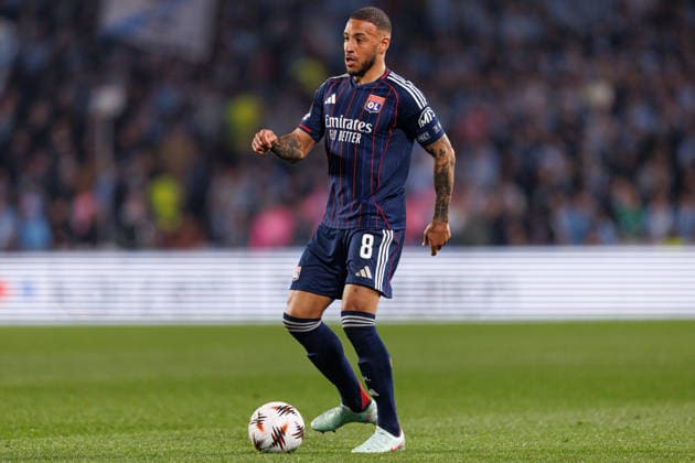 Corentin Tolisso seen during UEFA Europa League round of 16 game between teams of RC Celta de Vigo and Olympique Lyonnais at Estadio de Balaidos (Joao Gregorio Ball Raw Images PT) Vigo Estadio de Balaidos Spain Copyright: xJoaoxGregoriox CeltaLyonJoao99