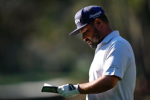 March 12, 2026, Ponte Vedra, Florida, USA: March 12, 2026, Ponte Vedra, Florida.J.J. Spaun (USA) looks at his yardage book on the 15th tee during the first round of The PLAYERS Championship at TPC Sawgrass. PGA, Golf Herren Tour 2026: The PLAYERS Championship  - ZUMAd212 20260312_zsp_d212_032 Copyright: xRichardxDolex