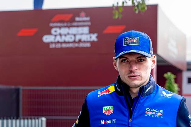 SHANGHAI Formula 1 driver Max Verstappen of Oracle Red Bull Racing during the Formula 1 China Shanghai free practice and sprint qualifying at the Shanghai International Circuit on March 13, 2025 in Shanghai, China Photo by DeFodi Images