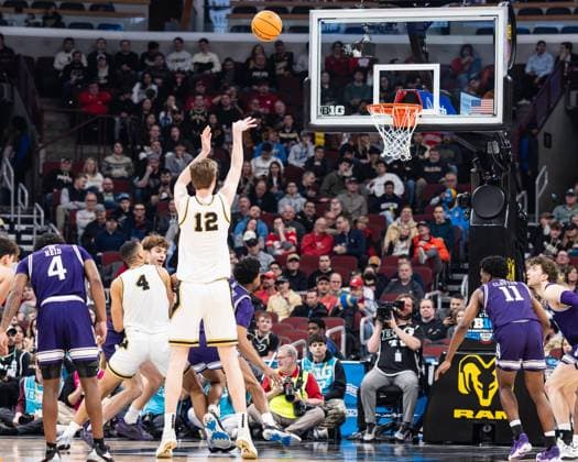 March 12, 2026, Chicago, Illinois, USA: Purdue basketball player DANIEL JACOBSEN shoots a free throw during the third round game of the 2026 TIAA Big Ten Men s Basketball Tournament against Northwestern at the United Center. 2026 TIAA Big Ten Men s Basketball Tournament: Purdue 81: Northwestern: 68  - ZUMAw173 20260312_zsp_w173_031 Copyright: xLukexWelshx