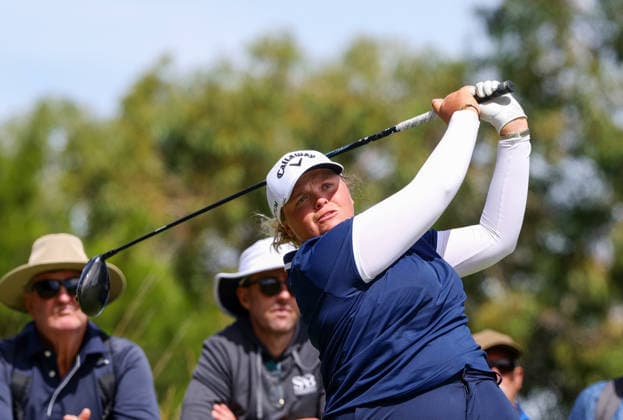 GOLF AUSTRALIAN OPEN WOMEN, Kirsten Rudgeley of Australia during the 2026 Women s Australian Open at Kooyonga Golf Club in Adelaide, Friday, March 13, 2026. ( NO ARCHIVING, EDITORIAL USE ONLY ADELAIDE SA AUSTRALIA  Copyright: xMATTxTURNERx 20260313161160272548