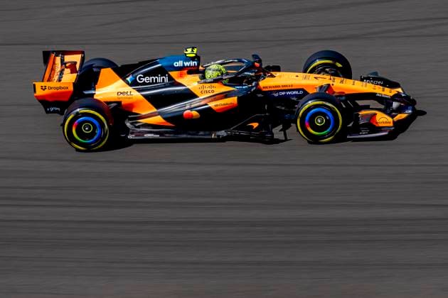 SHANGHAI Formula 1 driver Lando Norris of McLaren Mastercard Formula 1 Team during the Formula 1 China Shanghai free practice and sprint qualifying at the Shanghai International Circuit on March 13, 2025 in Shanghai, China Photo by DeFodi Images