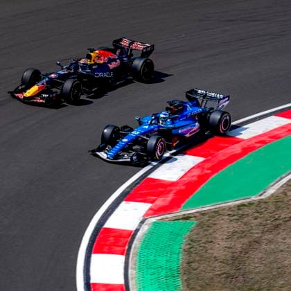 SHANGHAI Formula 1 driver Max Verstappen of Oracle Red Bull Racing and Formula 1 driver Alexander Albon of Atlassian Williams F1 Team during Formula 1 China Shanghai free practice and sprint qualifying at the Shanghai International Circuit on March 13, 2025 in Shanghai, China Photo by DeFodi Images