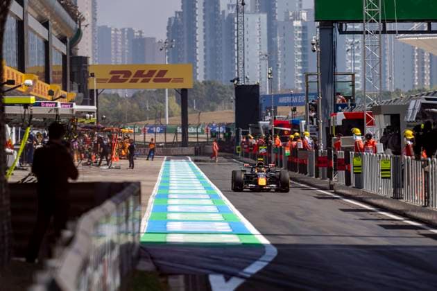 SHANGHAI ï¿½ Formula 1 driver Isack Hadjar of Oracle Red Bull Racing in the pit lane during Formula 1 China Shanghai free practice and sprint qualifying at the Shanghai International Circuit on March 13, 2025 in Shanghai, China Photo by DeFodi Images