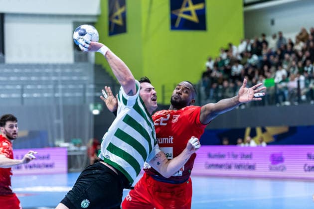 March 12, 2026, Pavilhão Multiusos de Odivelas, Lisbon, Portugal, EHF Champions League 2025 26 Sporting CP vs CS Dinamo Bucuresti Salvador Salvador of Sporting CP Copyright: HMBxMedia CarlosxSilva