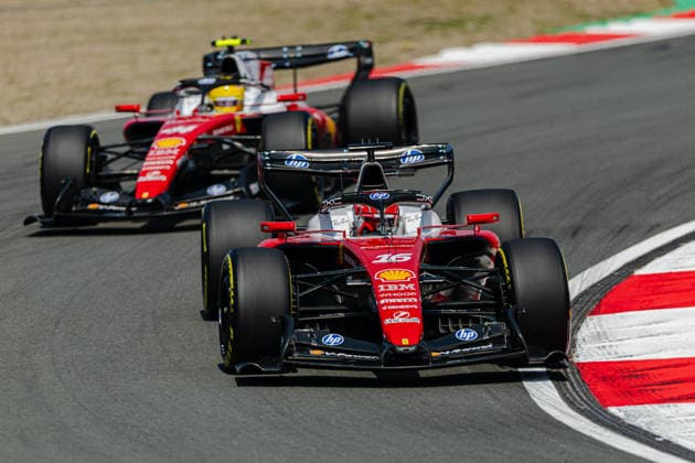 Shanghai Formula 1 Chinese Grand Prix - Practice 1 and Sprint Qualifying CHARLES LECLERC (MON) of Scuderia Ferrari HP 16 LEWIS HAMILTON (GBR) of Scuderia Ferrari HP 44 on Friday during the 2026 Formula 1 Heineken Chinese Grand Prix at the Shanghai Audi International Circuit on March 13, 2026. Photo by Tan Jun Da ABACAPRESS.COM Shanghai China  Copyright: xJunxDaxTan ABACAx