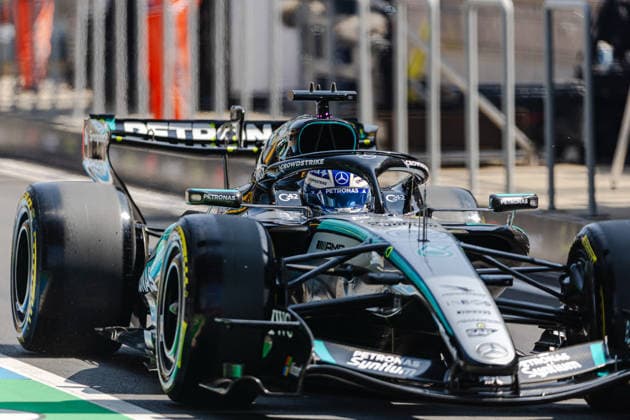 Shanghai Formula 1 Chinese Grand Prix - Practice 1 and Sprint Qualifying GEORGE RUSSELL (GBR) of Mercedes-AMG PETRONAS Formula One Team 63 on Friday during the 2026 Formula 1 Heineken Chinese Grand Prix at the Shanghai Audi International Circuit on March 13, 2026. Photo by Tan Jun Da ABACAPRESS.COM Shanghai China  Copyright: xJunxDaxTan ABACAx