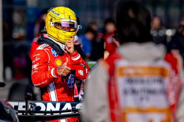 SHANGHAI Formula 1 driver Lewis Hamilton of Scuderia Ferrari HP during the Formula 1 China Shanghai Sprint Qualifying at the Shanghai International Circuit on March 13, 2025 in Shanghai, China Photo by DeFodi Images