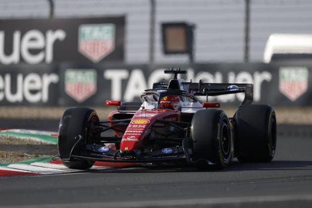 CHINA-MOTORSPORTS F1-SHANGHAI Ferrari drivers 16 Charles Leclerc in action during Sprint Qualifying in the F1 Chinese Grand Prix at Shanghai International Circuit, Shanghai, China, March 13, 2026. NEXPHER Peter Li SHANGHAI