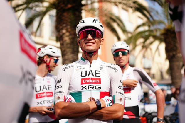 Del Toro Romero Isaac Of Uae Team Emirates Xrg during the 184-kilometer Stage 5 of the Tirreno-Adriatico cycling race from Marotta-Mondolfo to Mombaroccio - Italy,- Friday, March 13, 2026. - cycling .  Copyright: xMassimoxPaolone LaPressex