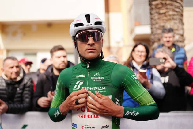 Sevilla Lopez Diego Pablo Of Team Polti Visitmalta during the 184-kilometer Stage 5 of the Tirreno-Adriatico cycling race from Marotta-Mondolfo to Mombaroccio - Italy,- Friday, March 13, 2026. - cycling .  Copyright: xMassimoxPaolone LaPressex
