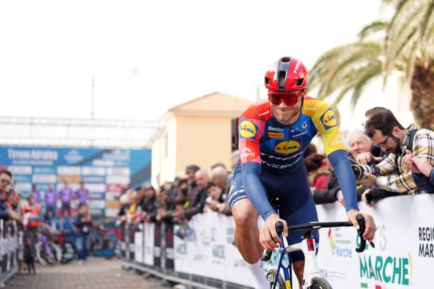 Milan Jonathan Of Lidl-Trek during the 184-kilometer Stage 5 of the Tirreno-Adriatico cycling race from Marotta-Mondolfo to Mombaroccio - Italy,- Friday, March 13, 2026. - cycling .  Copyright: xMassimoxPaolone LaPressex