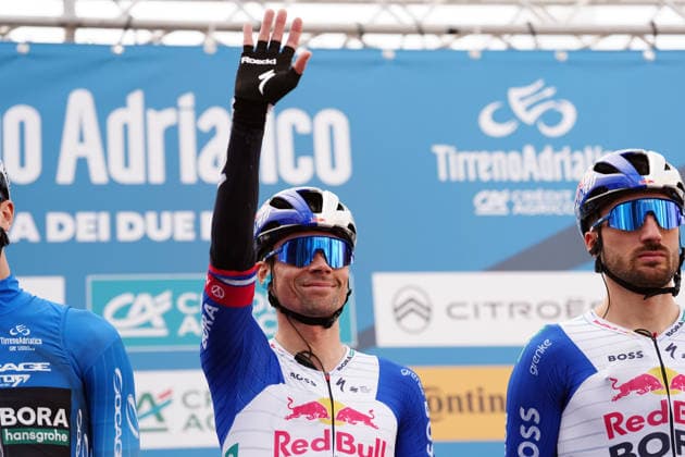 RogliÄ PrimoÅ¾ Of Red Bull - Bora - Hansgrohe during the 184-kilometer Stage 5 of the Tirreno-Adriatico cycling race from Marotta-Mondolfo to Mombaroccio - Italy,- Friday, March 13, 2026. - cycling .  Copyright: xMassimoxPaolone LaPressex