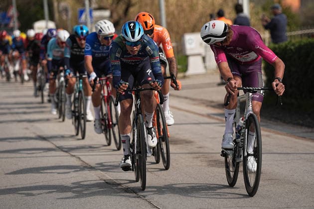 Van Der Poel Mathieu Of Alpecin-Premier Tech snap during the 184-kilometer Stage 5 of the Tirreno-Adriatico cycling race from Marotta-Mondolfo to Mombaroccio - Italy,- Friday, March 13, 2026. - cycling .  Copyright: xMarcoxAlpozzi LaPressex