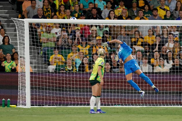 SOCCER ASIAN CUP MATILDAS DPR KOREA, Mackenzie Arnold of Australia in action during the AFC Women™s Asian Cup Quarter Final match between Australia and Democratic People s Republic of Korea (DPR) at HBF Park in Perth, Friday, March 13, 2026. ( NO ARCHIVING, EDITORIAL USE ONLY PERTH WESTERN AUSTRALIA AUSTRALIA  Copyright: xRICHARDxWAINWRIGHTx 20260313121925977970