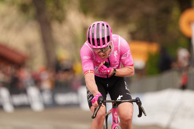 Valgren Michael Of Ef Education - Easypostduring the 184-kilometer Stage 5 of the Tirreno-Adriatico cycling race from Marotta-Mondolfo to Mombaroccio - Italy,- Friday, March 13, 2026. - cycling .  Copyright: xMassimoxPaolone LaPressex