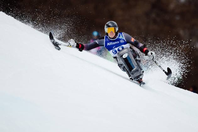 PARALYMPICS - Winter Paralympics Milano Cortina 2026 CORTINA D AMPEZZO,ITALY,13.MAR.26 - PARALYMPICS, ALPINE SKIING - Paralympic Winter games, Winterspiele,Spiele, Summer games Milano Cortina 2026, giant slalom, men. Image shows Sebastian Rigby (AUT).  GEPAxpictures xMaticxKlansek