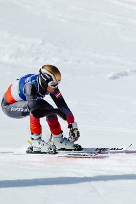 PARALYMPICS - Winter Paralympics Milano Cortina 2026 CORTINA D AMPEZZO,ITALY,13.MAR.26 - PARALYMPICS, SNOWBOARD - Paralympic Winter games, Winterspiele,Spiele, Summer games Milano Cortina 2026, banked slalom, men. Image shows Manuel Rachbauer (AUT).  GEPAxpictures xMatthiasxTrinkl