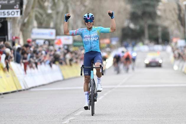 Paris Nice 2026 Stage 6 APT, FRANCE - MARCH 13 : Tejada Harold (COL) of XDS Astana Team wins during stage 6 of the 84th edition of Paris - Nice an UCI World Tour 2.UWT cycling road race stage for Men Elite of 179.3 km with start in Barbentane and finish in Apt on March 13, 2026 in Apt, France, 13 03 2026 ( Motordriver Guy De Vuyst - Apt France  Copyright: xNicoxVereeckenx