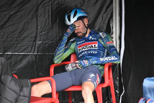 Paris Nice 2026 Stage 6 APT, FRANCE - MARCH 13 : Paret-Peintre Valentin (FRA) of Soudal Quick-Step after stage 6 of the 84th edition of Paris - Nice an UCI World Tour 2.UWT cycling road race stage for Men Elite of 179.3 km with start in Barbentane and finish in Apt on March 13, 2026 in Apt, France, 13 03 2026 ( Motordriver Guy De Vuyst - Apt France  Copyright: xNicoxVereeckenx