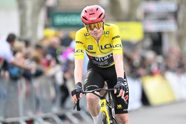Paris Nice 2026 Stage 6 APT, FRANCE - MARCH 13 : Vingegaard Jonas (DEN) of Team Visma I Lease a Bike during stage 6 of the 84th edition of Paris - Nice an UCI World Tour 2.UWT cycling road race stage for Men Elite of 179.3 km with start in Barbentane and finish in Apt on March 13, 2026 in Apt, France, 13 03 2026 ( Motordriver Guy De Vuyst - Apt France  Copyright: xNicoxVereeckenx
