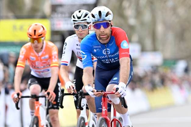 Paris Nice 2026 Stage 6 APT, FRANCE - MARCH 13 : Russo Clement (FRA) of Groupama - FDJ United during stage 6 of the 84th edition of Paris - Nice an UCI World Tour 2.UWT cycling road race stage for Men Elite of 179.3 km with start in Barbentane and finish in Apt on March 13, 2026 in Apt, France, 13 03 2026 ( Motordriver Guy De Vuyst - Apt France  Copyright: xNicoxVereeckenx