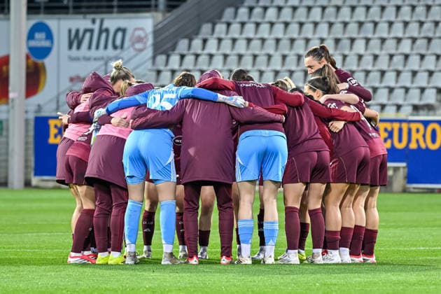 Team 1 FC Nuernberg GER, SC Freiburg 1 FC Nuernberg, Women Football, Google Pixel Women Bundesliga, Matchday 20, Season 2025 2026, 13 03 2026 DFB REGULATIONS PROHIBIT ANY USE OF PHOTOGRAPHS AS IMAGE SEQUENCES AND OR QUASI VIDEO GER, SC Freiburg 1 FC Nuernberg, Women Football, Google Pixel Women Bundesliga, Matchday 20, Season 2025 2026, 13 03 2026 Freiburg Copyright: xEibner-Pressefoto ThomasxHessx EP_THS