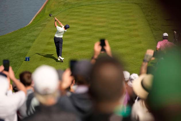 March 13, 2026, Ponte Vedra, Florida, USA: March 13, 2026, Ponte Vedra, Florida.Rory McIlroy tees off on the 18th hole during the second round of The PLAYERS Championship at TPC Sawgrass. PGA, Golf Herren Tour 2026: The PLAYERS Championship  - ZUMAd212 20260313_zsp_d212_021 Copyright: xRichardxDolex