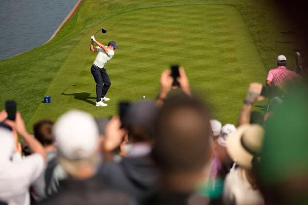 March 13, 2026, Ponte Vedra, Florida, USA: March 13, 2026, Ponte Vedra, Florida.Rory McIlroy tees off on the 18th hole during the second round of The PLAYERS Championship at TPC Sawgrass. PGA, Golf Herren Tour 2026: The PLAYERS Championship  - ZUMAd212 20260313_zsp_d212_029 Copyright: xRichardxDolex
