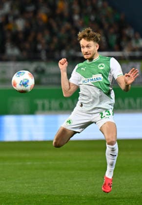 13 03 2026 Soccer Season 2025 2026 2 Soccer Bundesliga 26 Matchday SpVgg Greuther Fürth Kleeblatt SGF SV Elversberg SVE Sportfoto Zink xwoxzix DFL regulations prohibit any use of photographs as image sequences and or quasi video only for editorial use Jannik Dehm 23, SpVgg Greuther Fürth